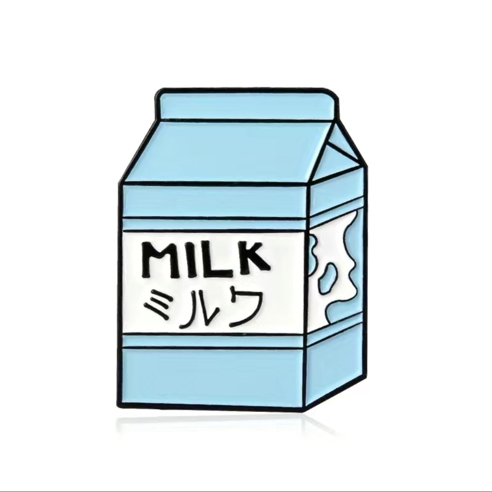 Cute little Milk Box Alloy Pin